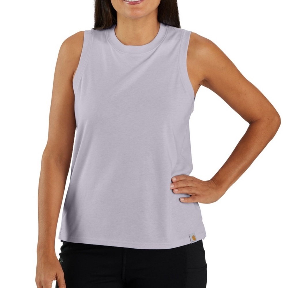 Carhartt women’s Tencel Relaxed Fit Tank Top  size Medium in Lilac Haze